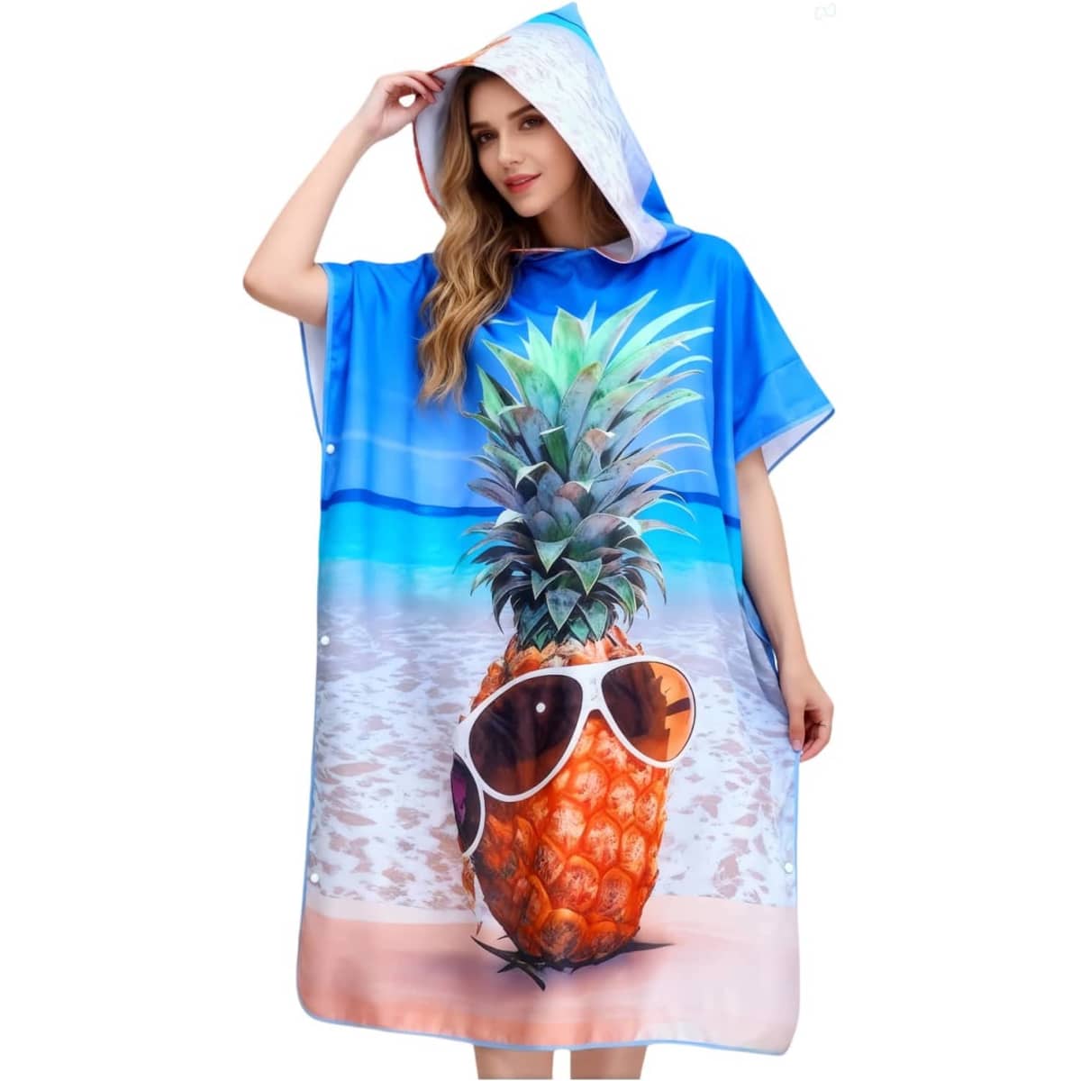 100% Microfibre Sublimation Adults Hooded Change Towel