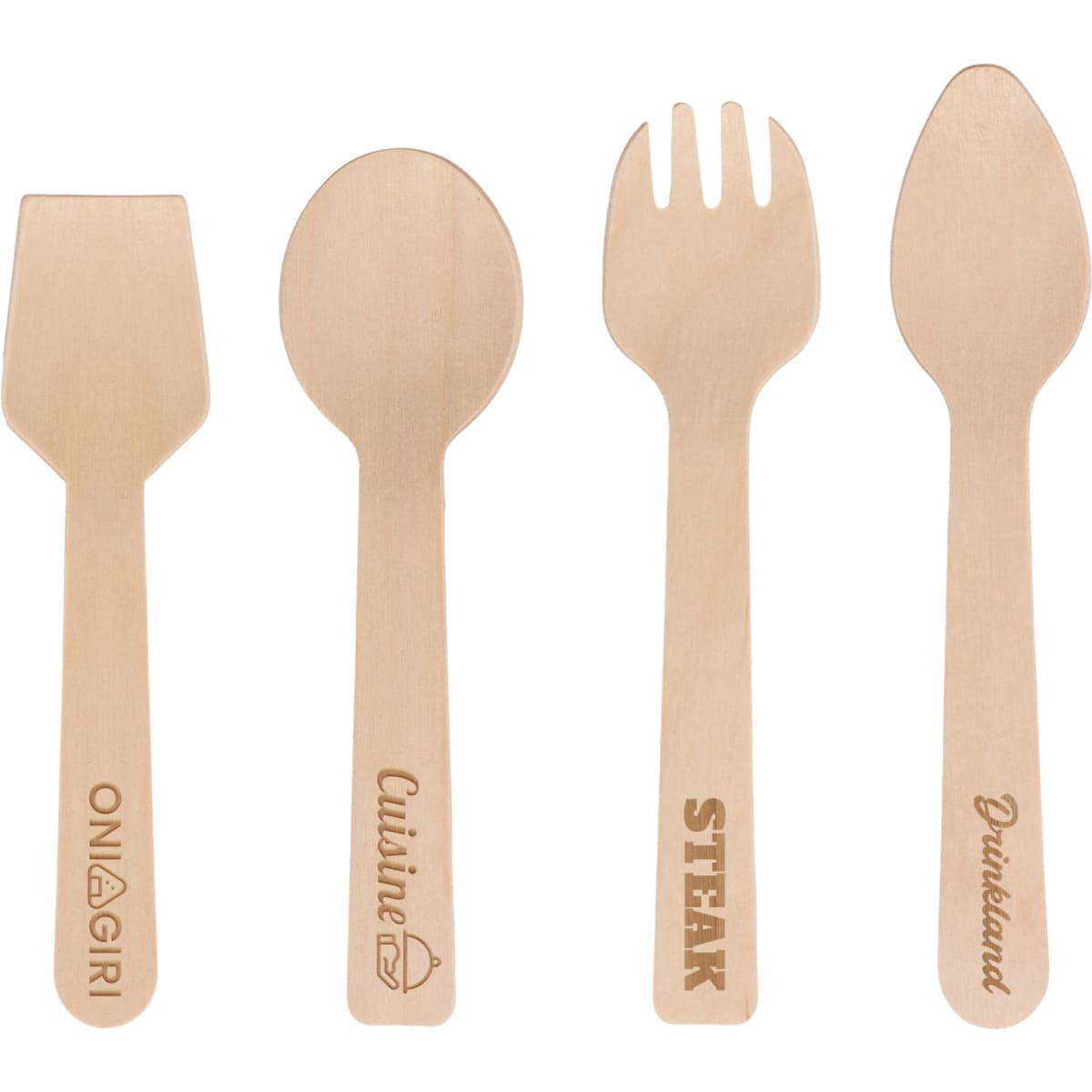 Disposable Birch Spoons/Forks (small) – 100 pack