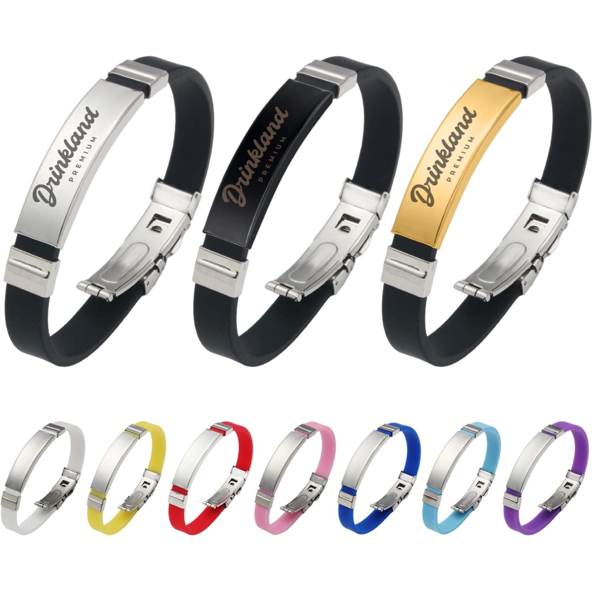 Colour Metal Folding Lock Clasp Bangle