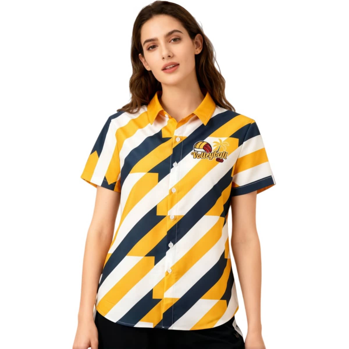 Women’s Polyester Spandex Sublimated Hawaiian Shirt