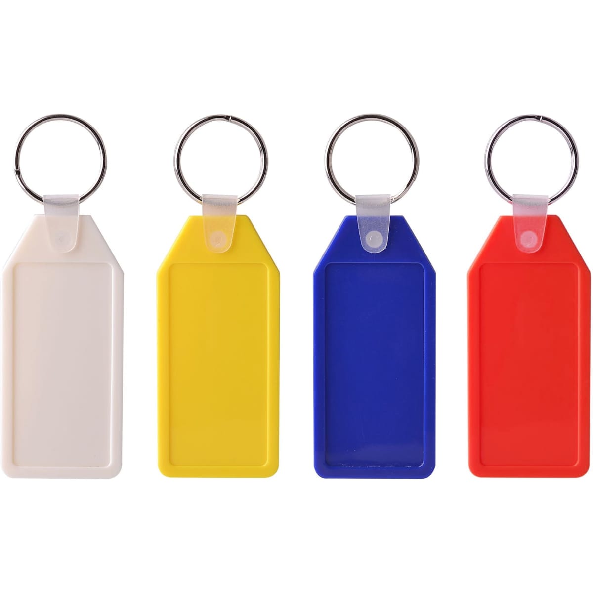Long Hexagon Hard Plastic Keyring