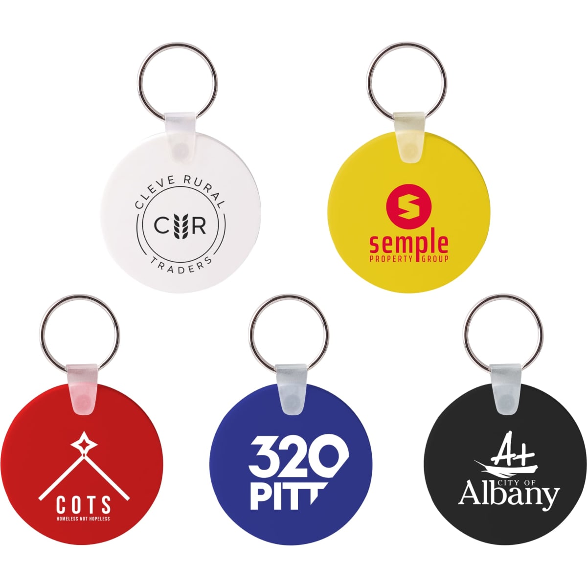 Round Durasoft Keyring