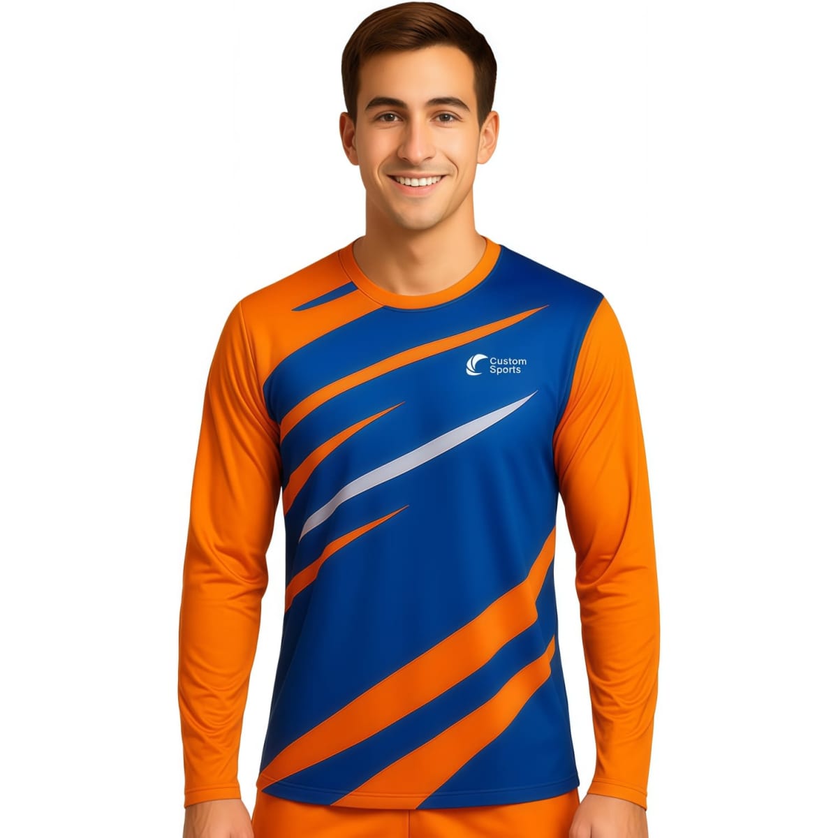 100% Poly Milk Silk Sublimated Sports Long Sleeves Shirt