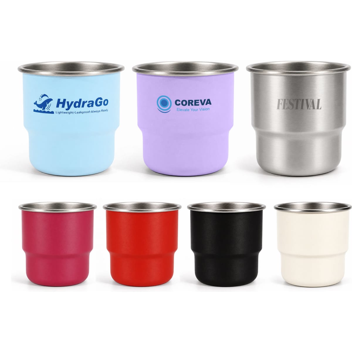 250ML Single Wall Stainless Steel Round Bottom Camping Mug