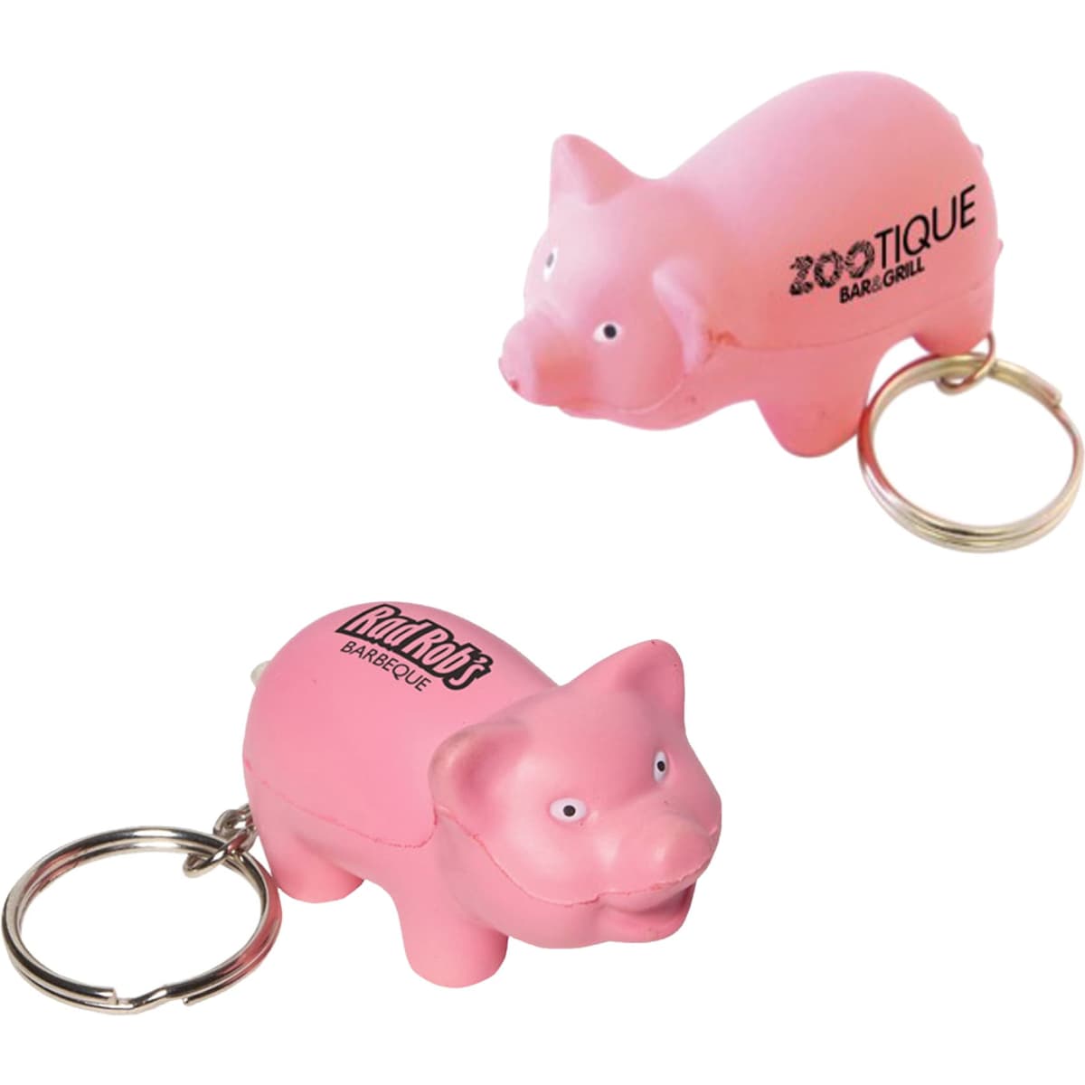 Keyring with Mini Pig Stress Item