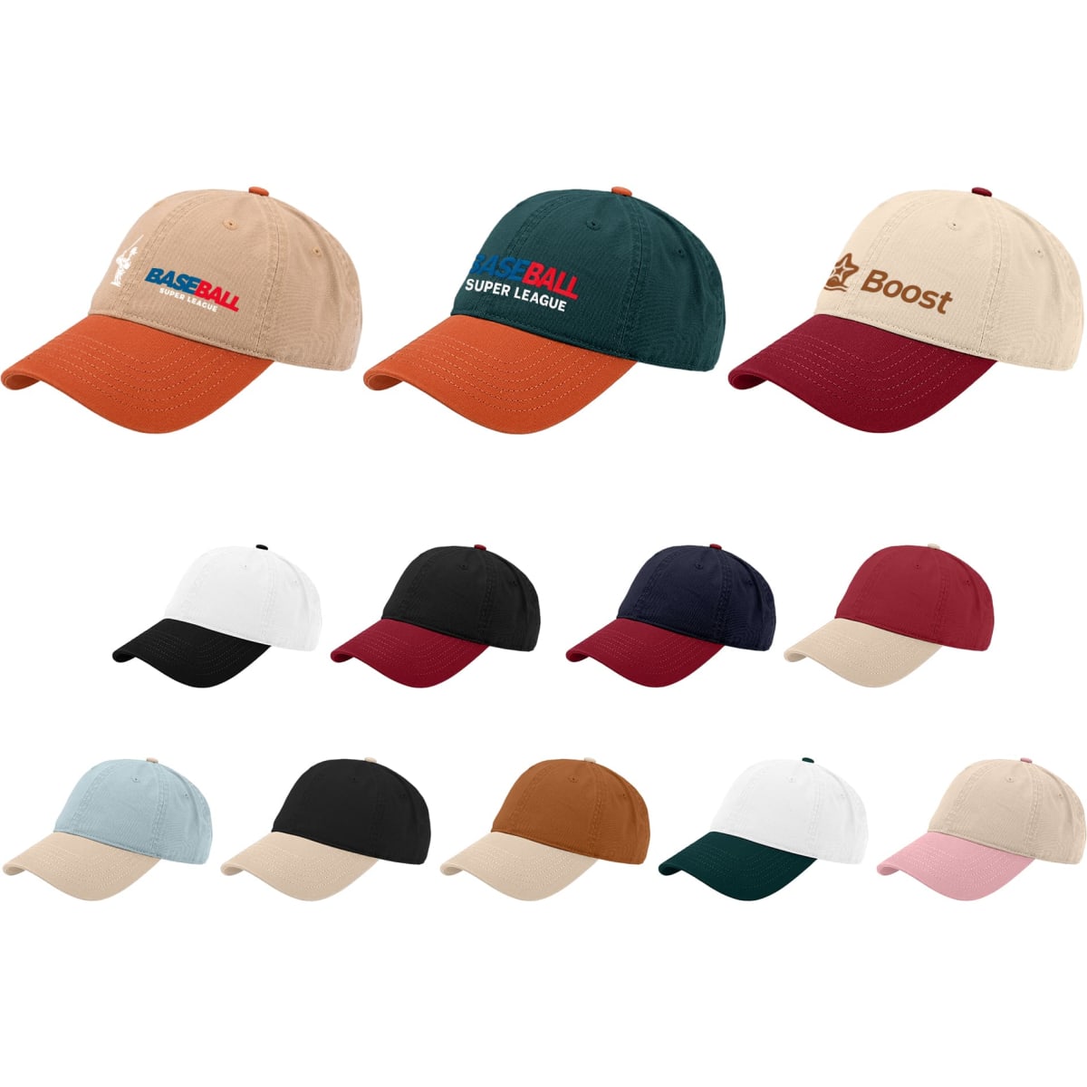 6 Panel Solid Color Fashion Cap