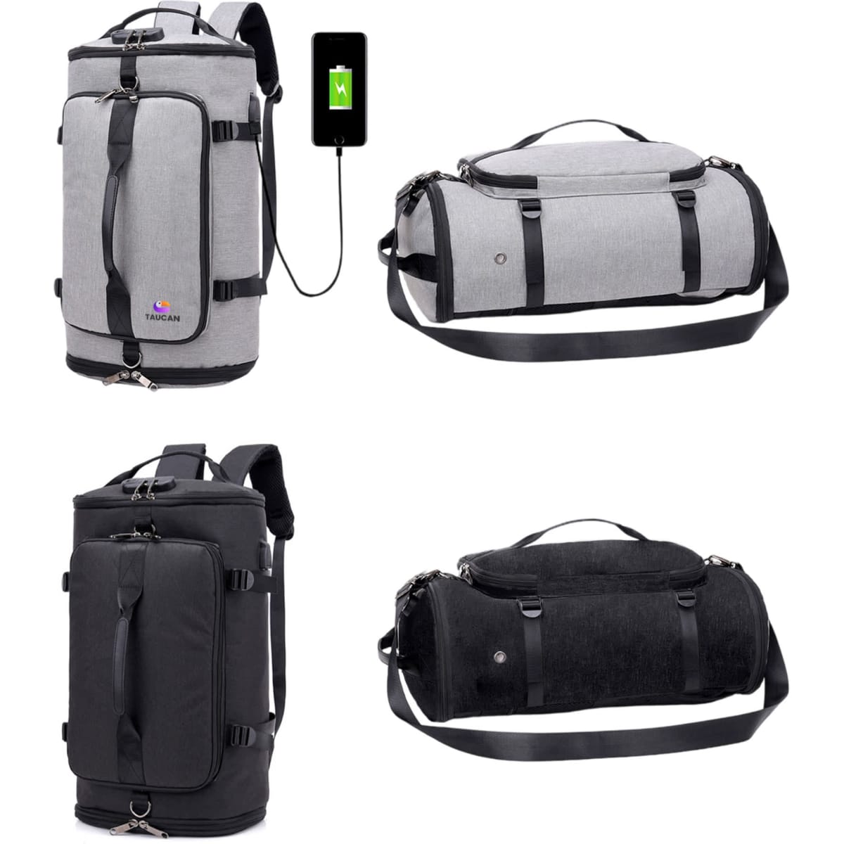 Convertible Bucket Backpack Duffel Bag