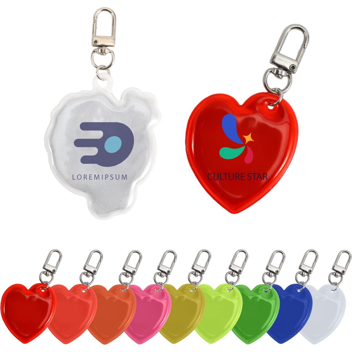 Custom Shape Reflective Keychain
