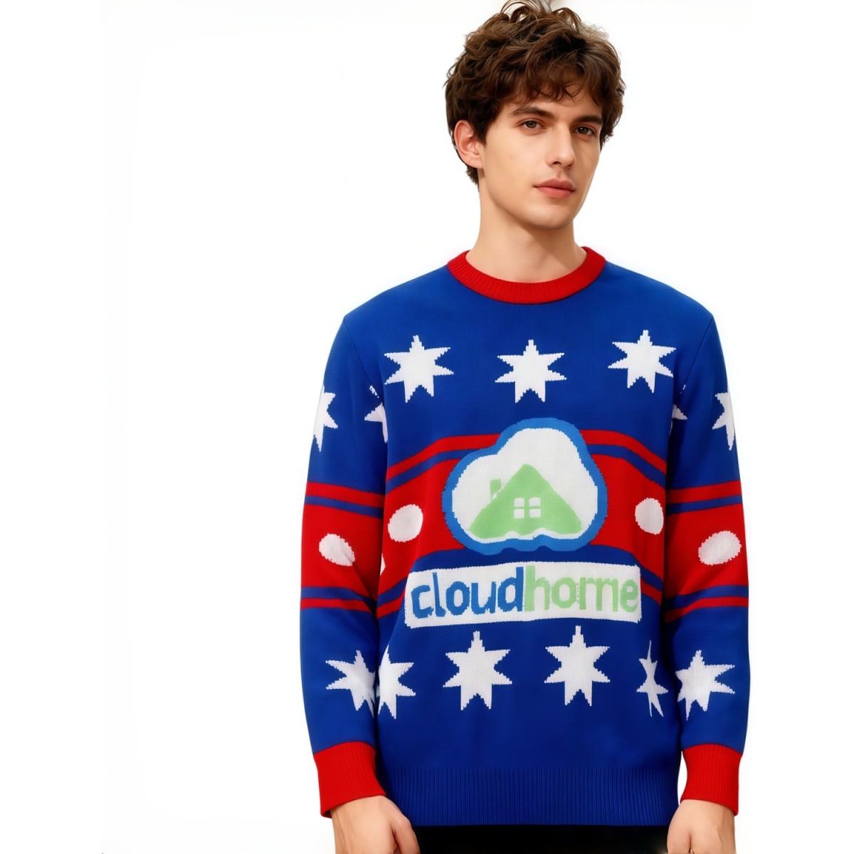Unisex Winter Acrylic Jacquard Sweater