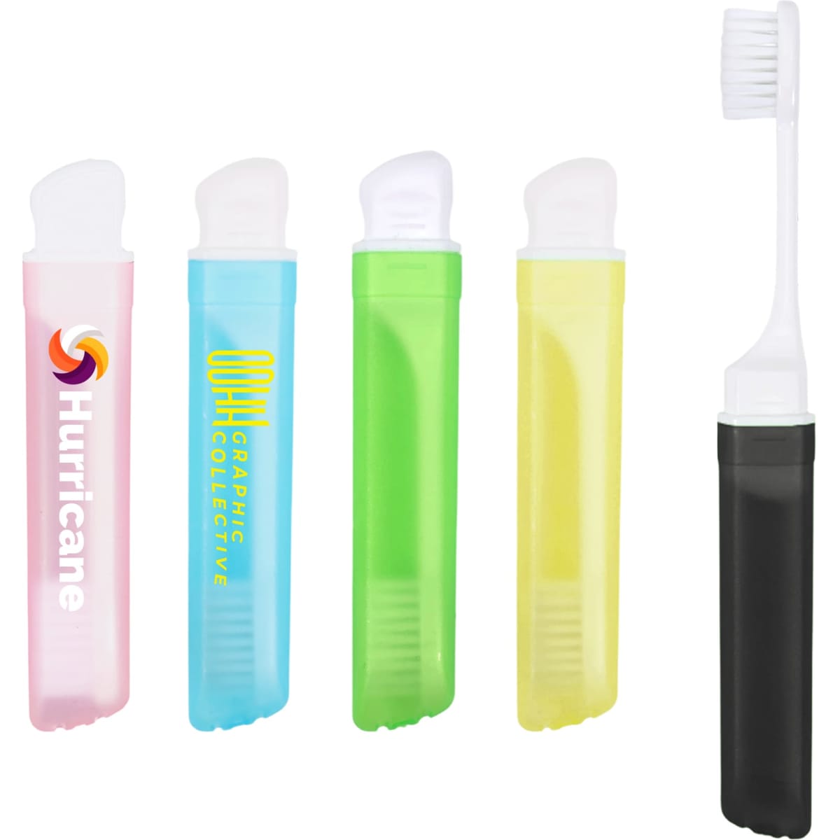 Transparent Foldable Handle Toothbrush