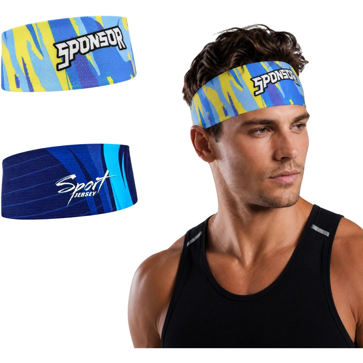 Seamless Breathable Ice Silk Mesh Headband