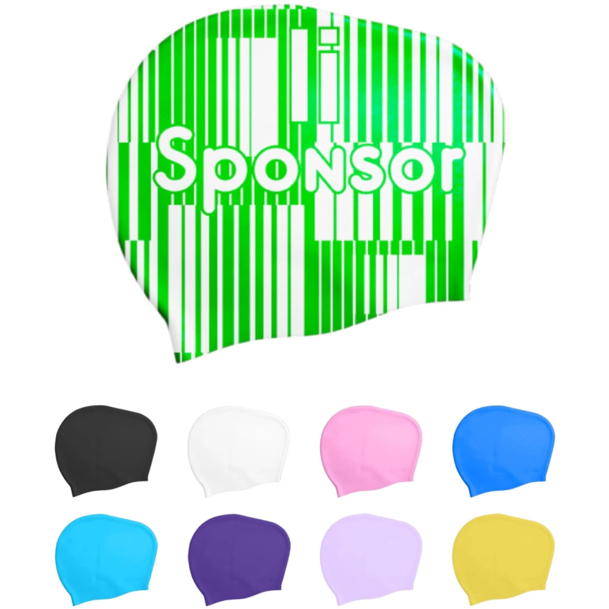 Silicone Swim Cap for Women with Long Hair