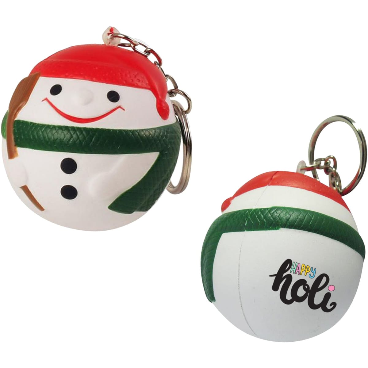 Keyring with Snowman Stress Item