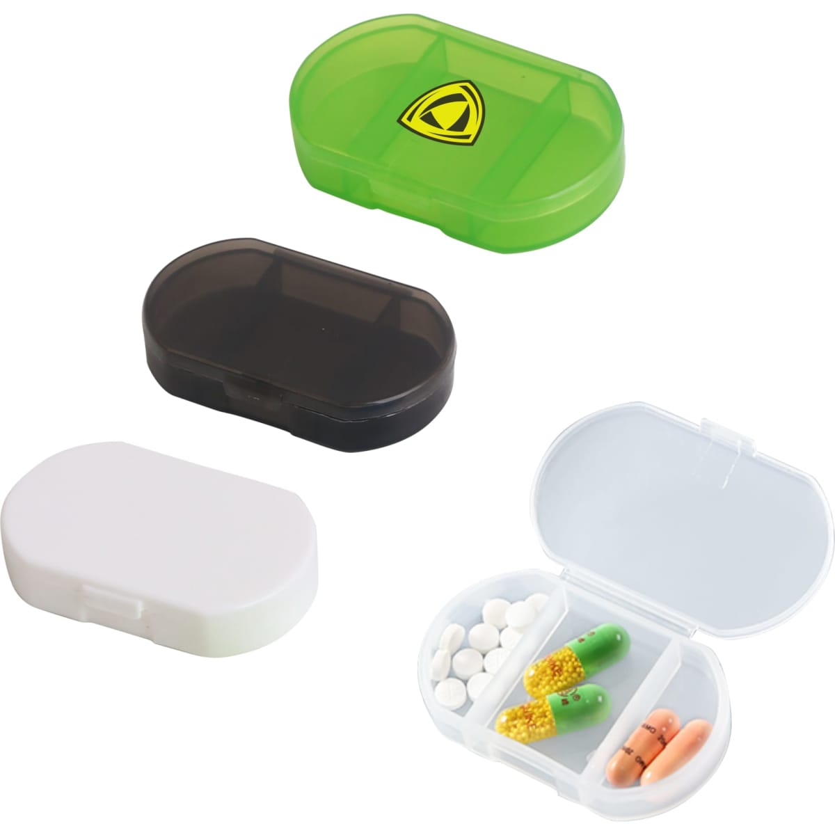 3 Compartments Pill Box