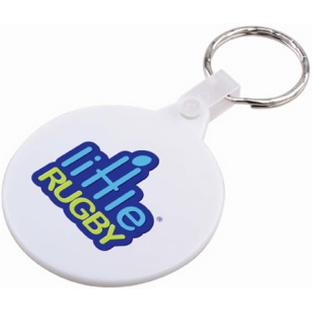 Round Hard Plastic Keyring