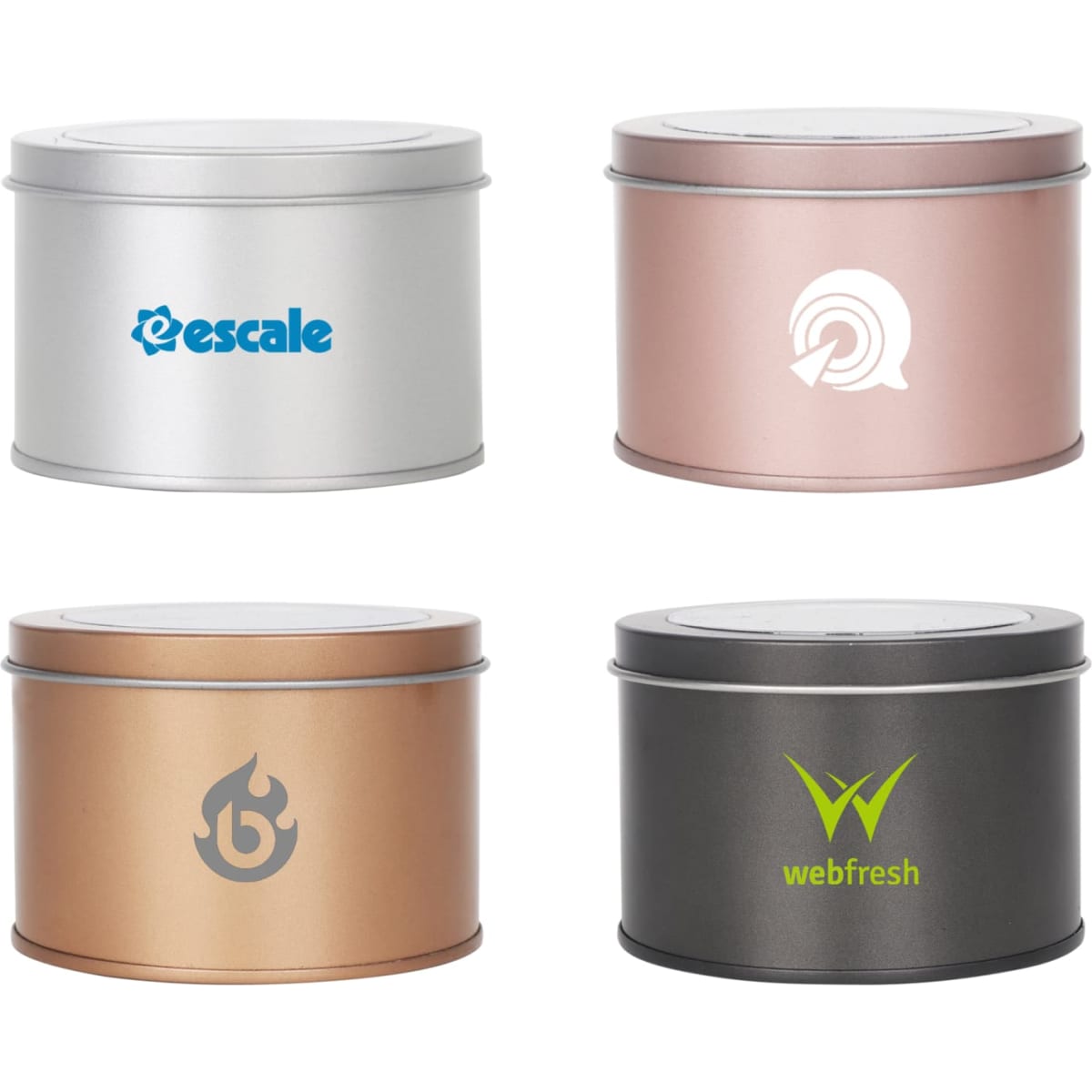Medium Tin can with Transparent Window (90 x 60mm)