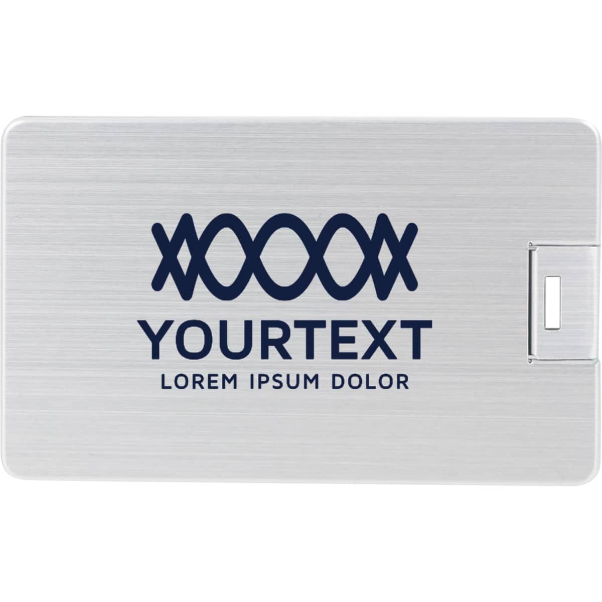Small Alloy Card Shaped Flash Drive