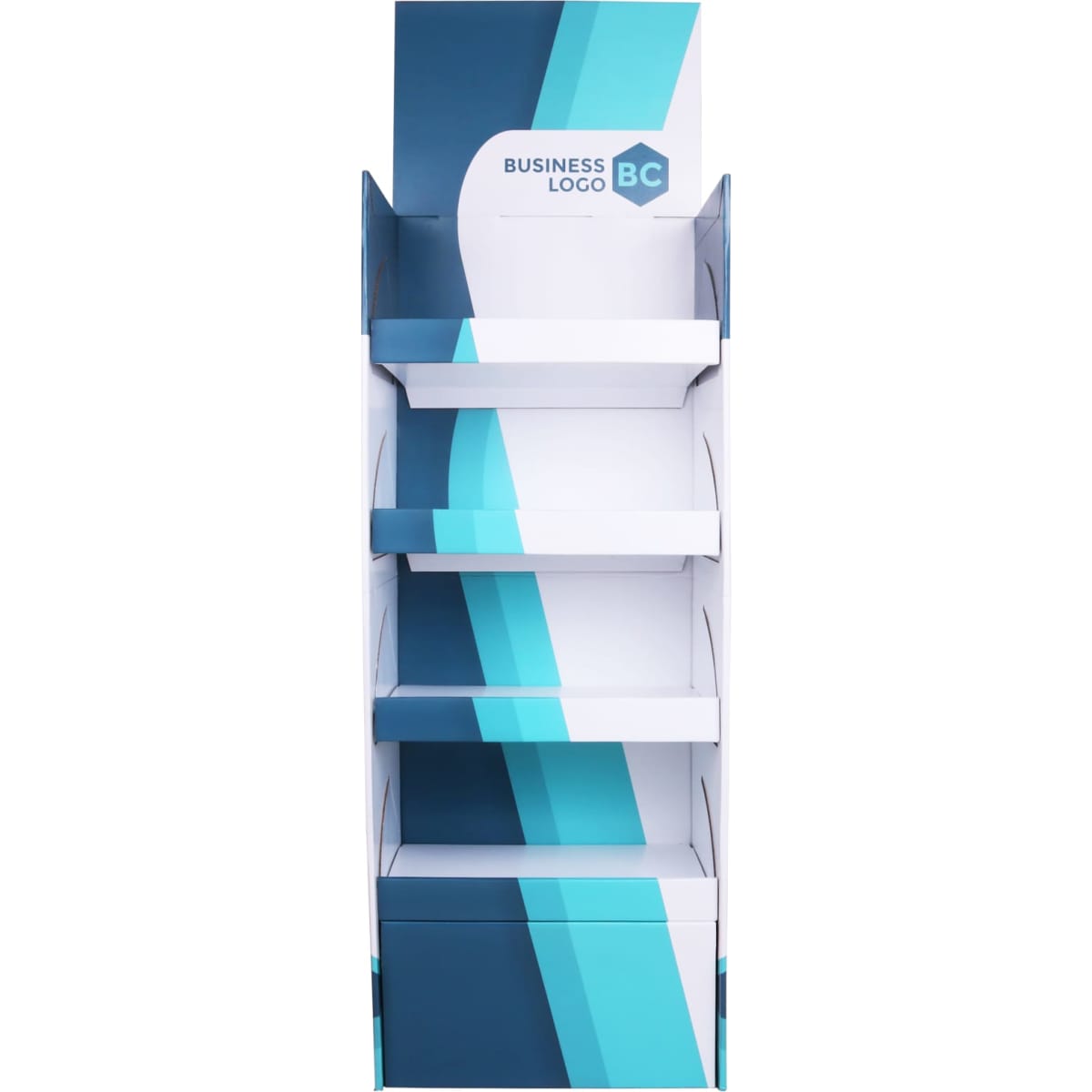 Quick Assembly Premium Cardboard Floor Display with Base