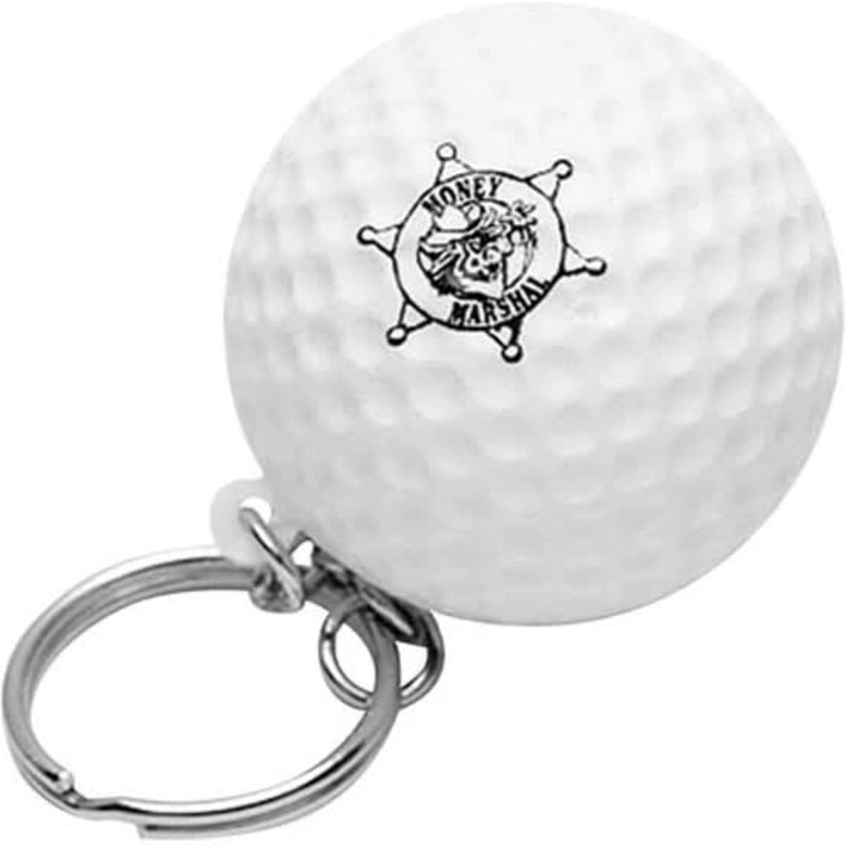 Keyring with Golf Ball Stress Reliever