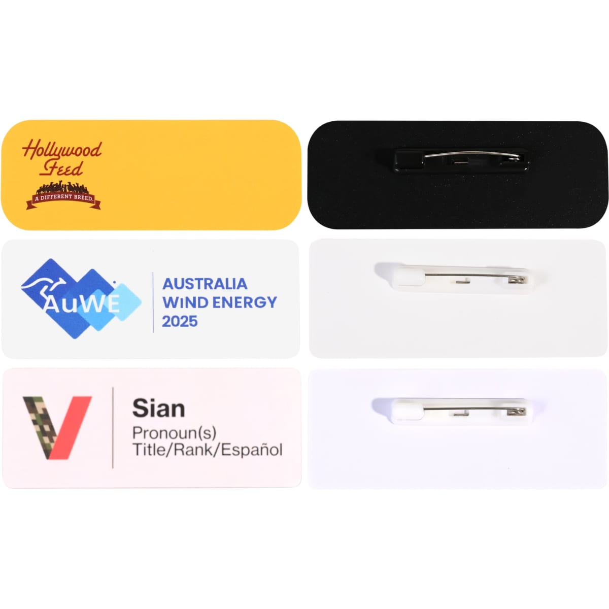 Plastic Name Badge Digitally Printed