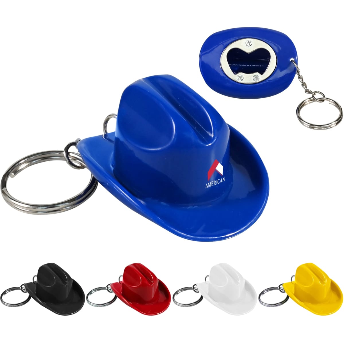Cowboy Hat Bottle Opener Keychain
