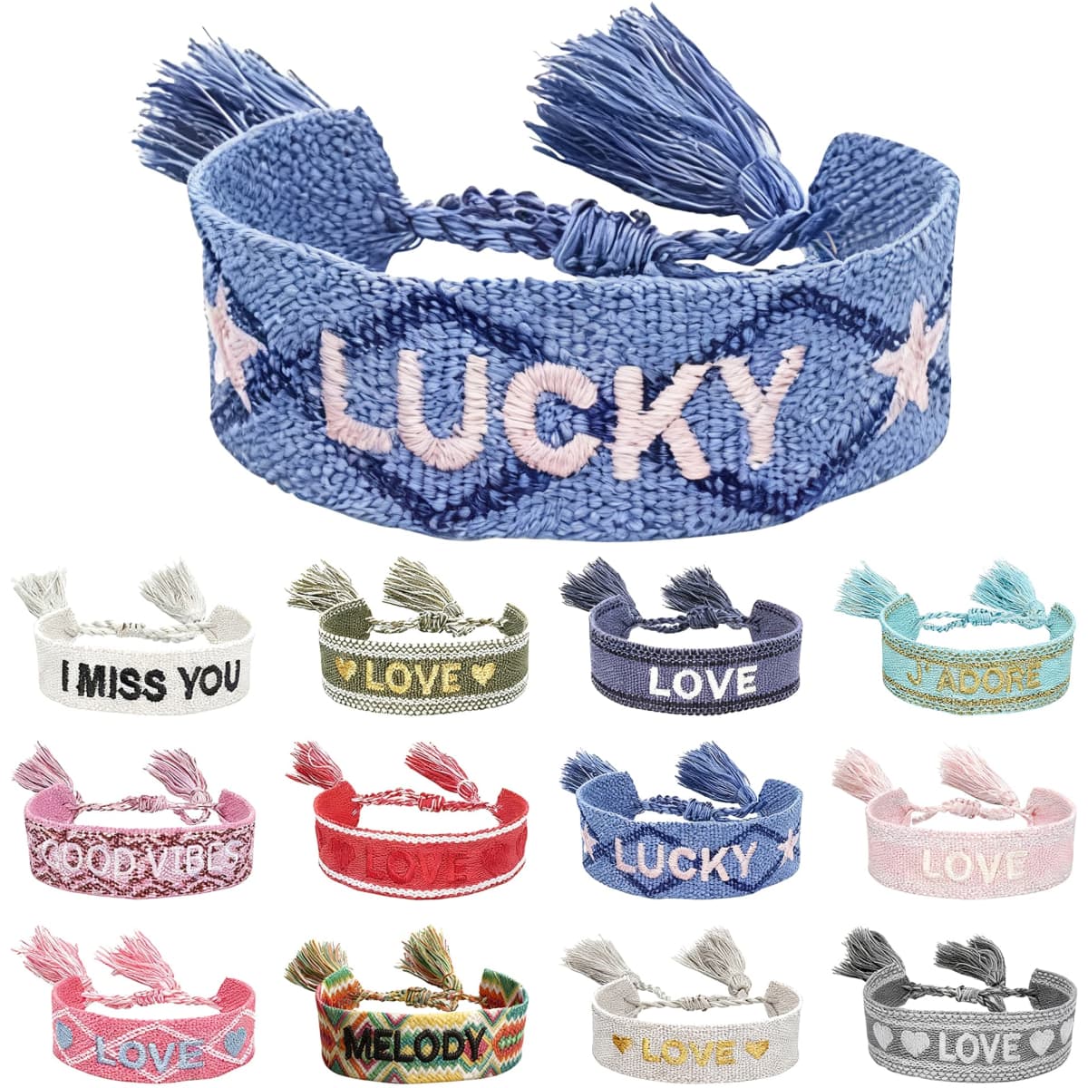 Embroidered Woven Bracelet
