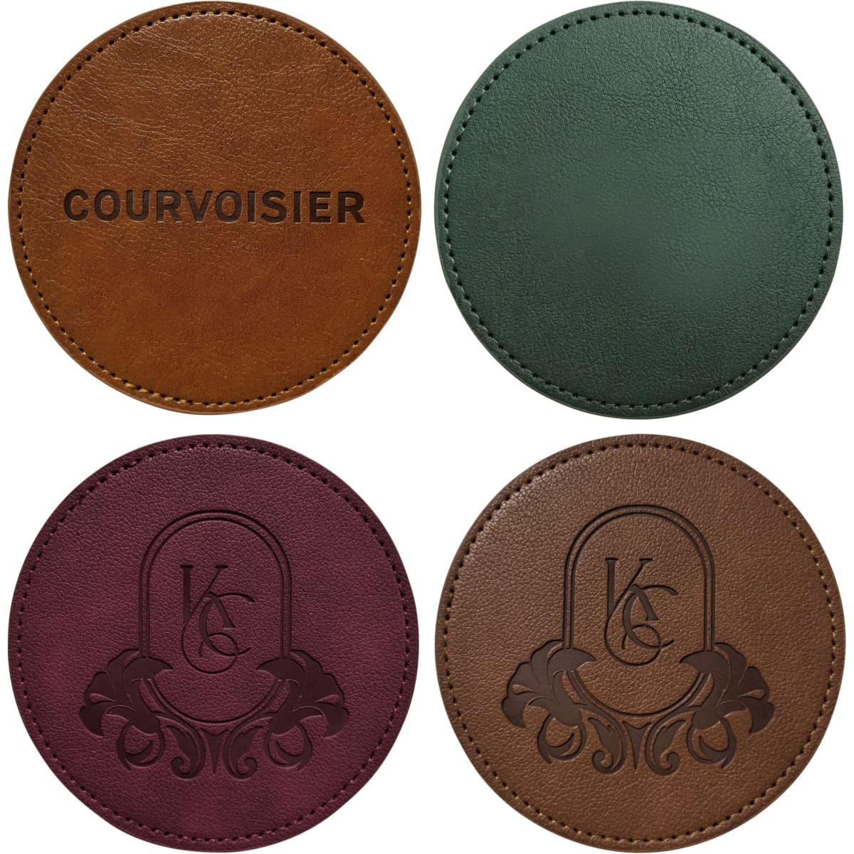 Round PU Leather Coasters
