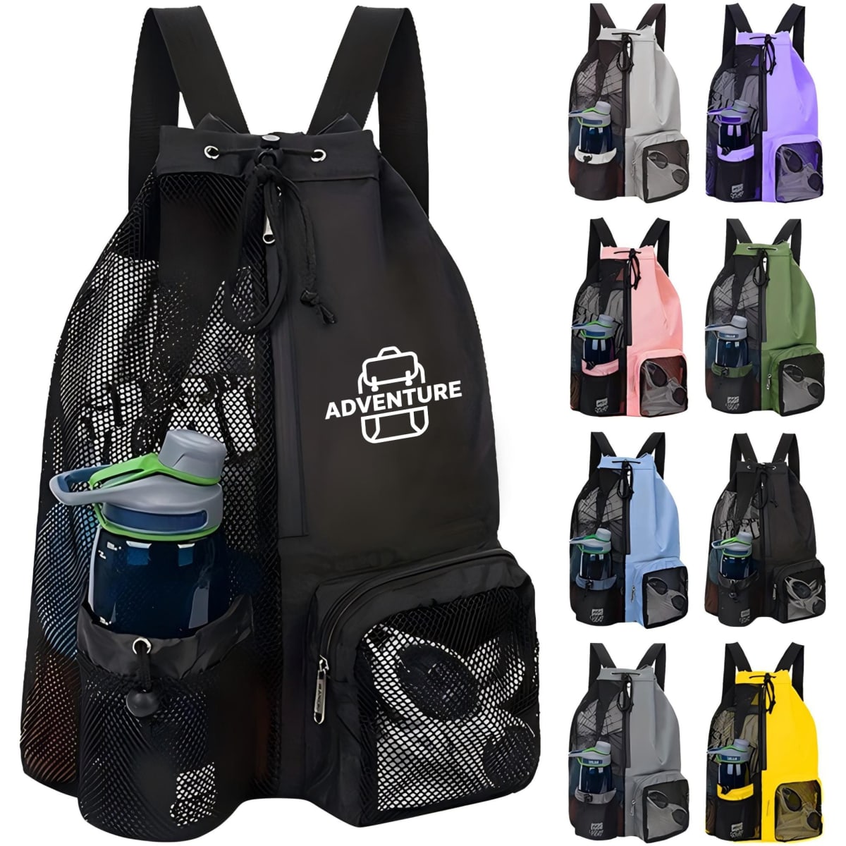 Mesh Drawstring Backpack