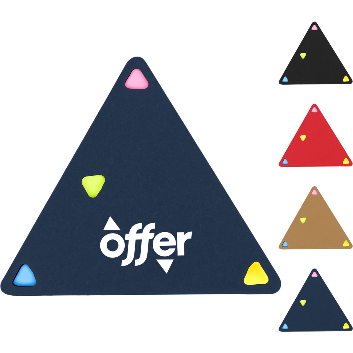 Colorful Triangle-Shaped Sticky Notes