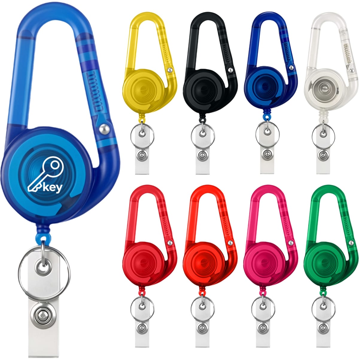 Retractable Keychain With Carabiner