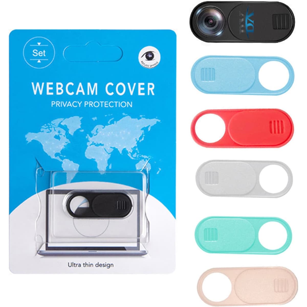 Sliding Security Webcam Cover with Standard Packaging