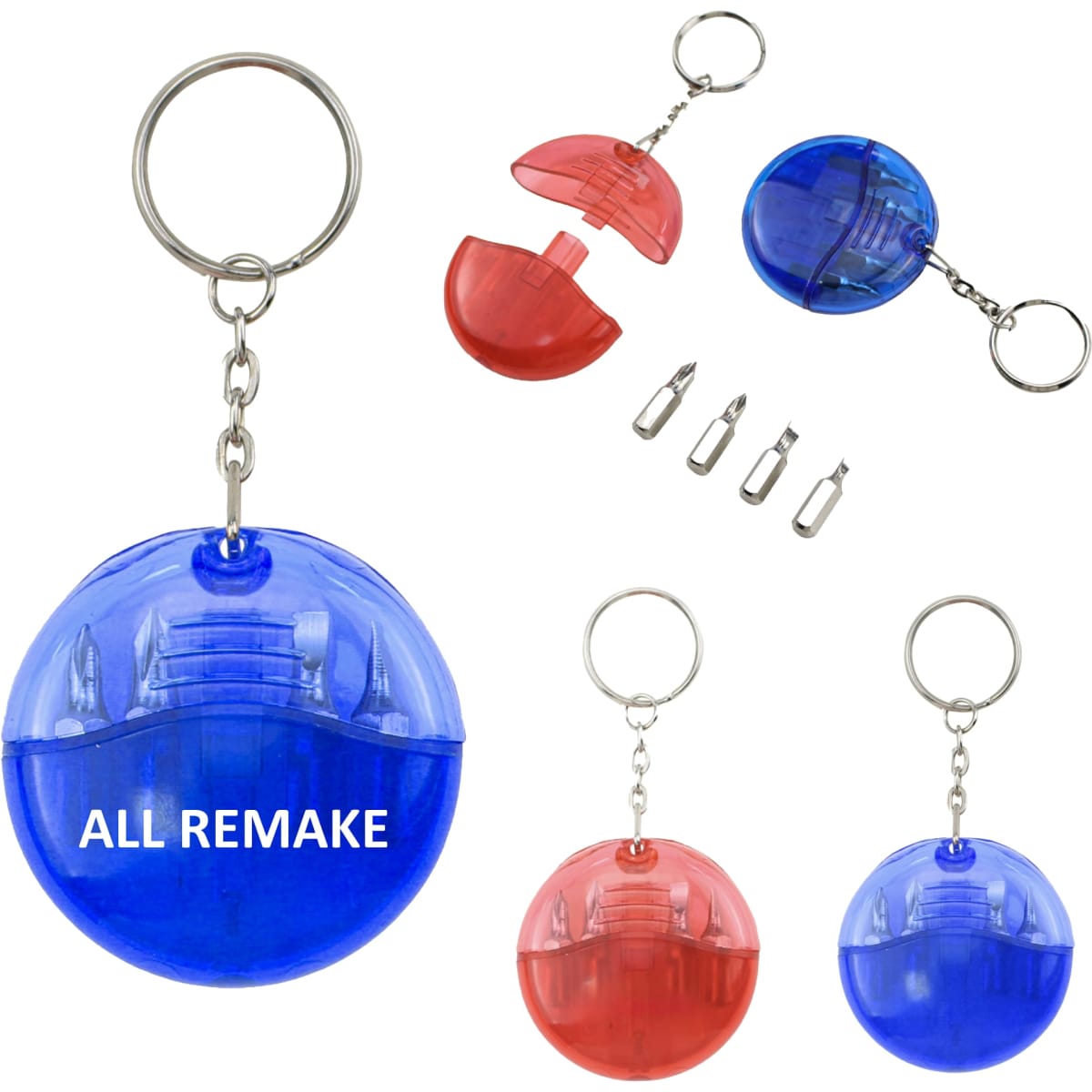 Mini 4-in-1 Screwdriver Tool Set w/Keychain