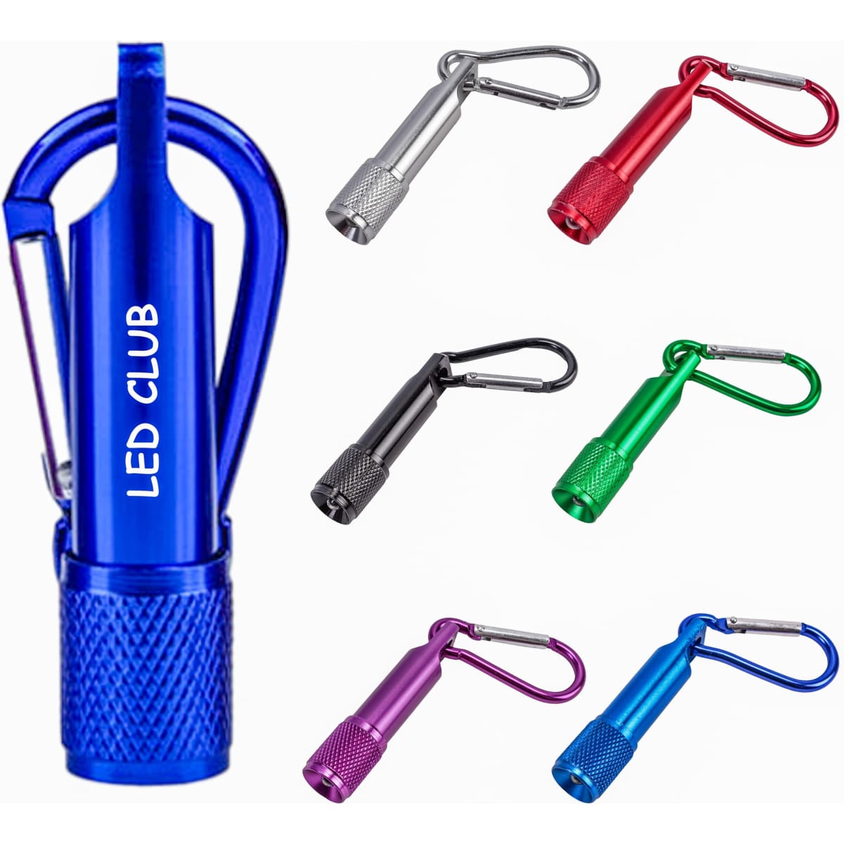 Aluminum Carabiner LED Keychain