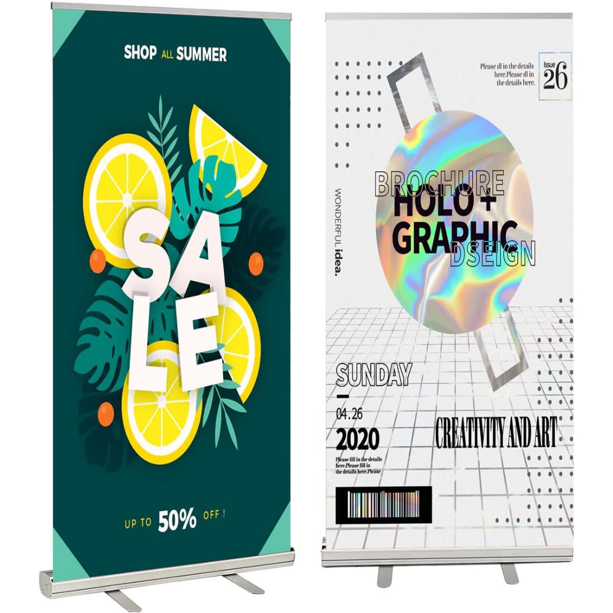 Standard Roll-Up Banner Display w/ Printed Graphic