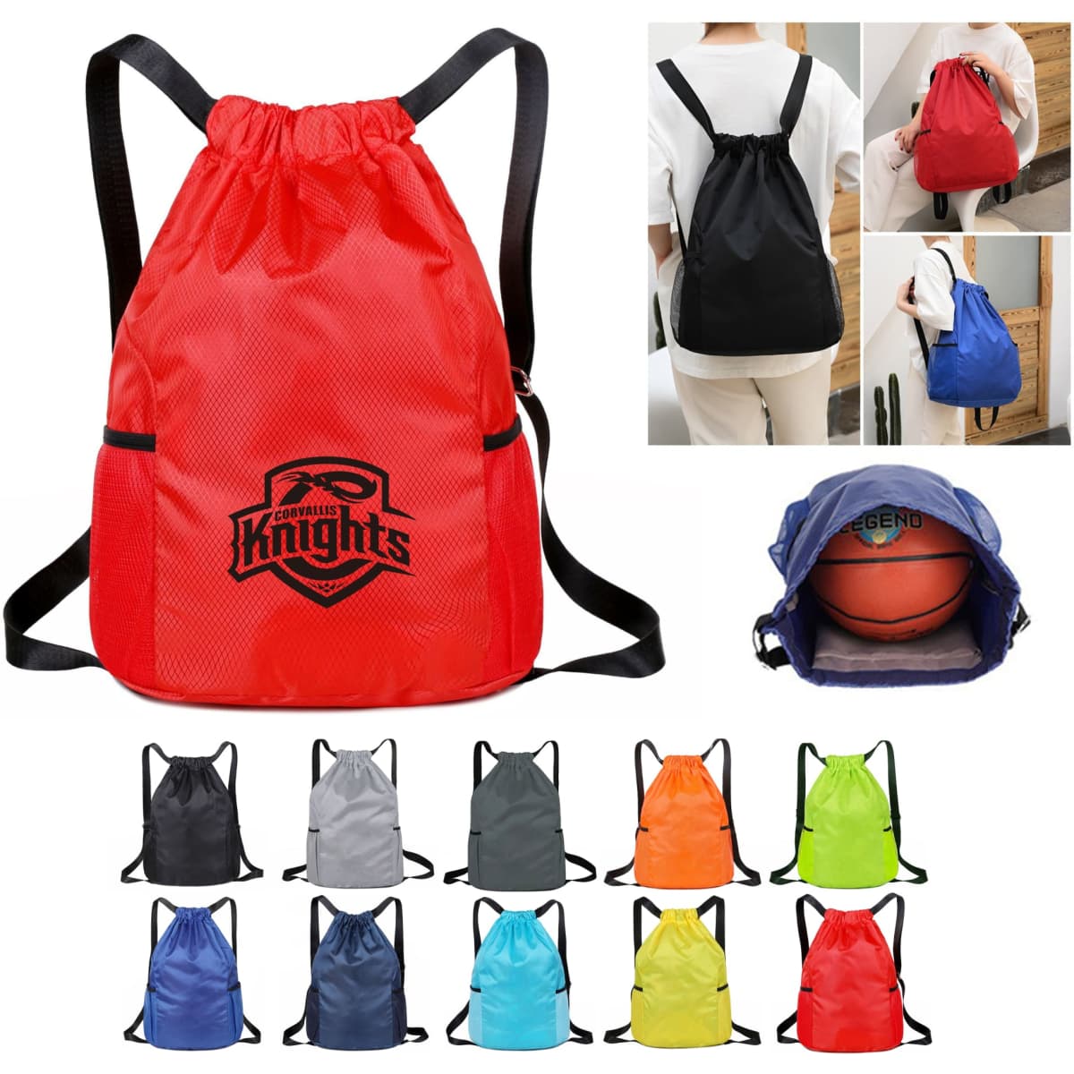 Waterproof Drawstring Backpack