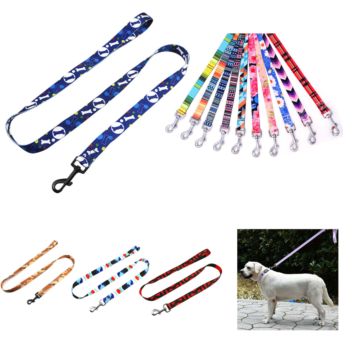 1"x 72"Sublimation Pet Leash