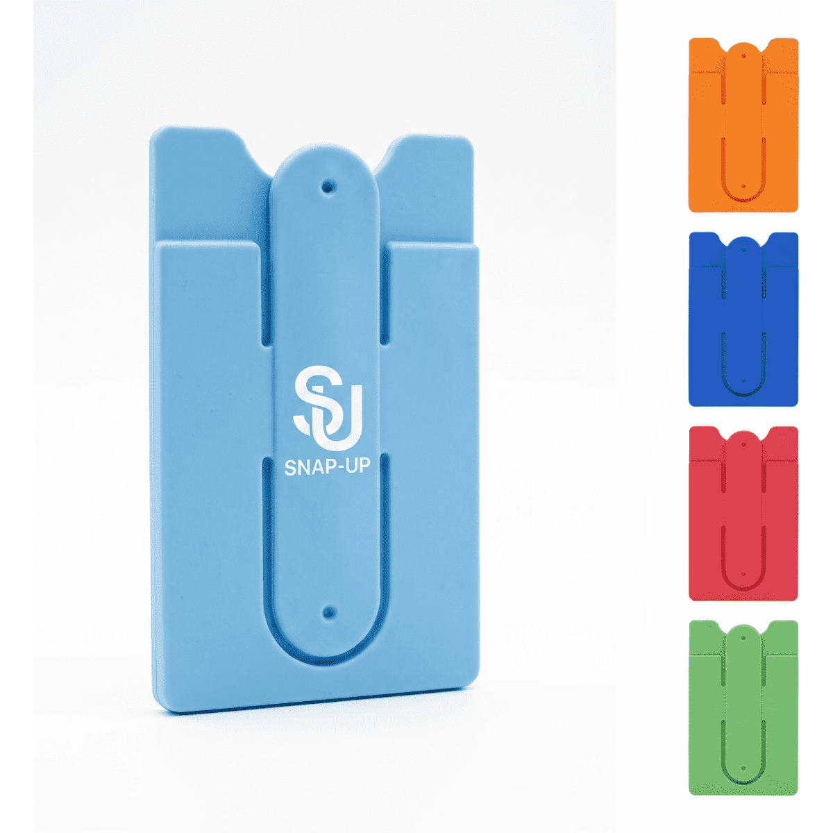 Snap-Up Silicone Cell Phone Card Holder