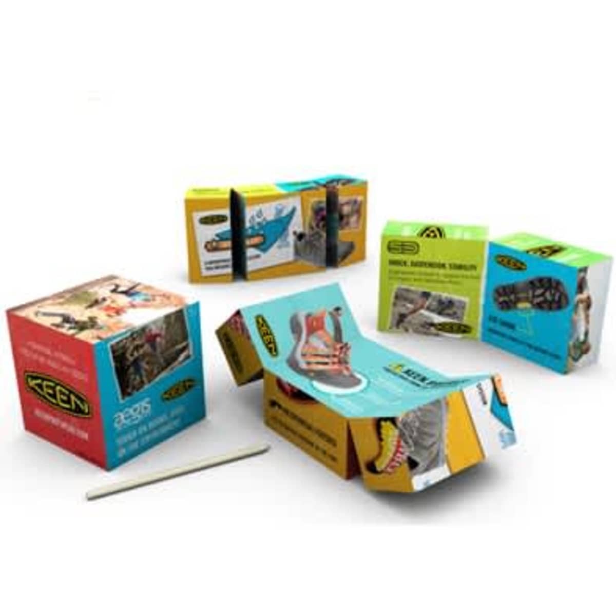 A selection of colourful product boxes featuring the "Magic Tile" design, with one box displaying an instruction tool.