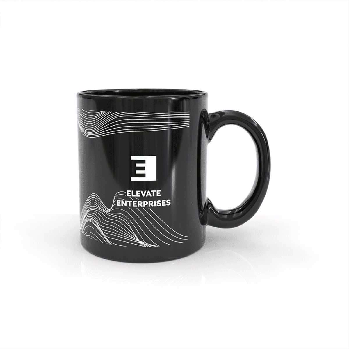 Sublimation Classic Can Mug – Black (White Window)