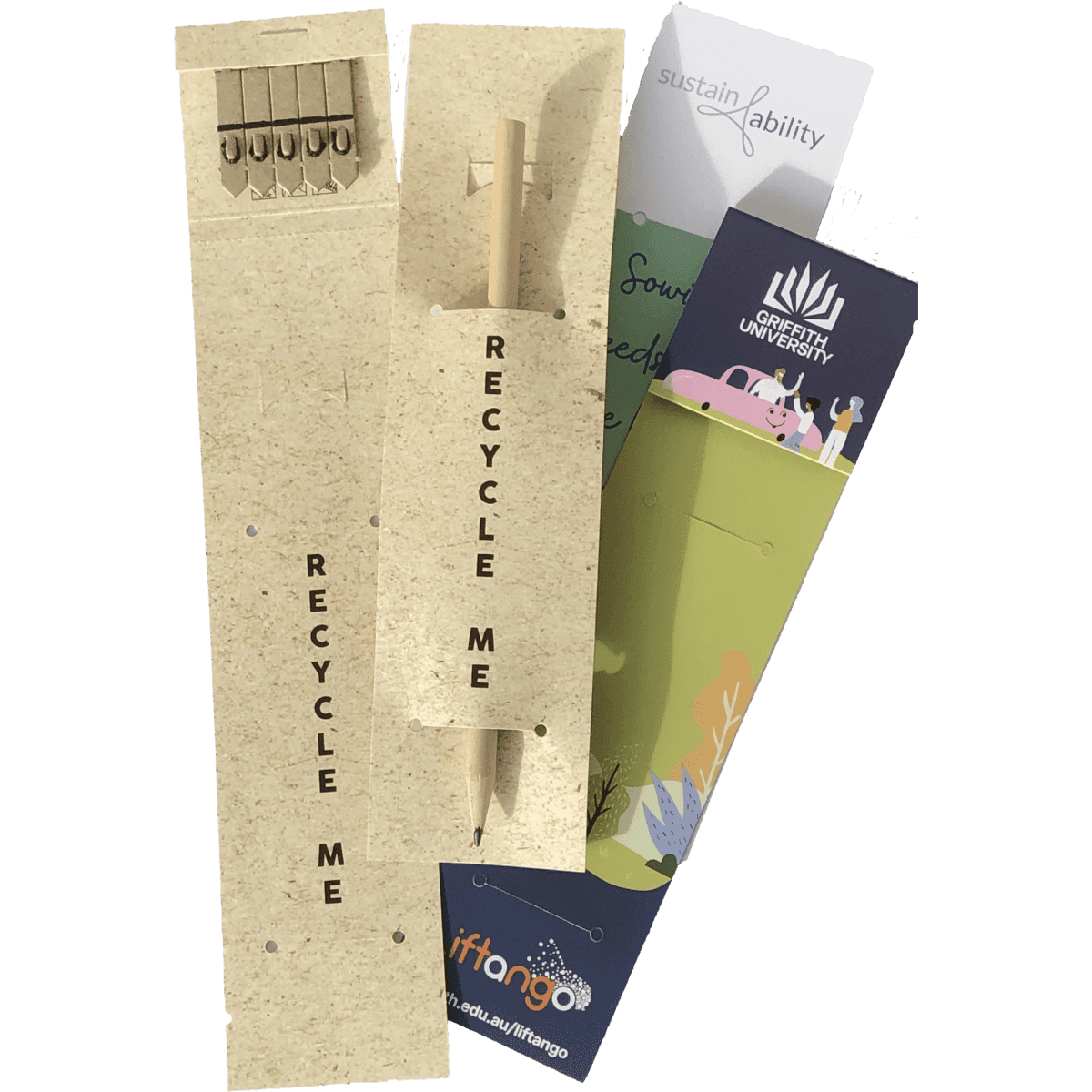5 Seed Stick Bookmark with pencil slots