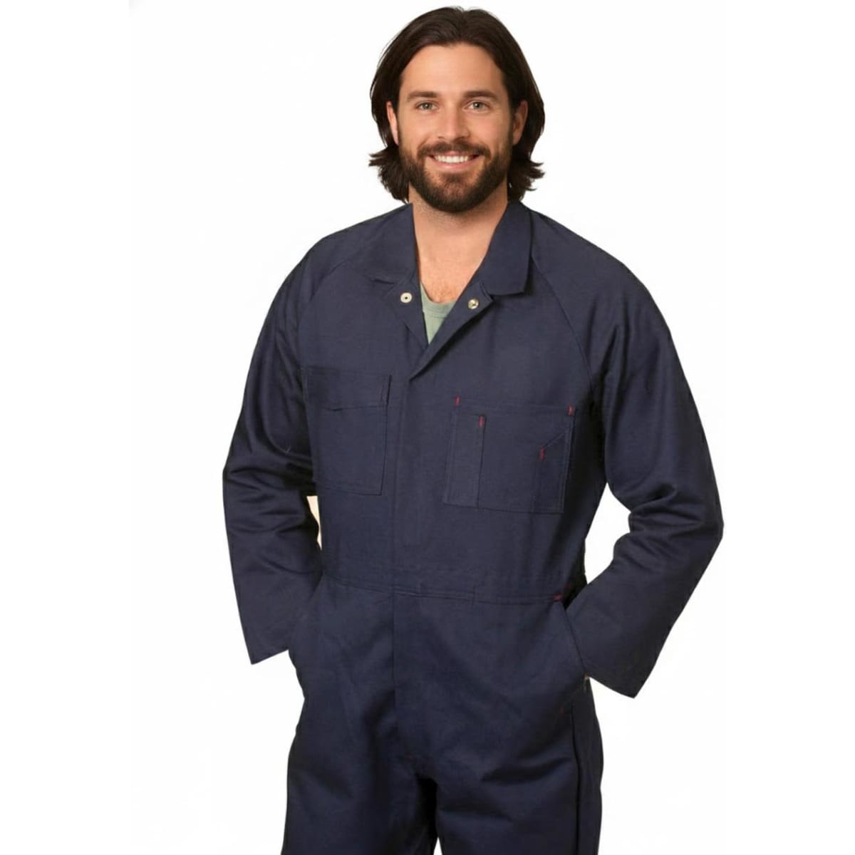 Men’s Cotton Drill Coverall-Stout