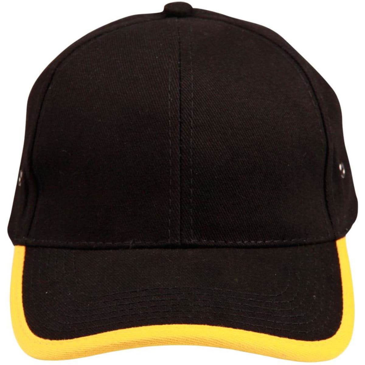 Heavy brushed cotton peak & back trimp cap