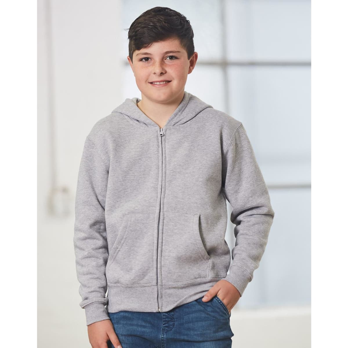 Kid’s full-zip fleecy hoodie