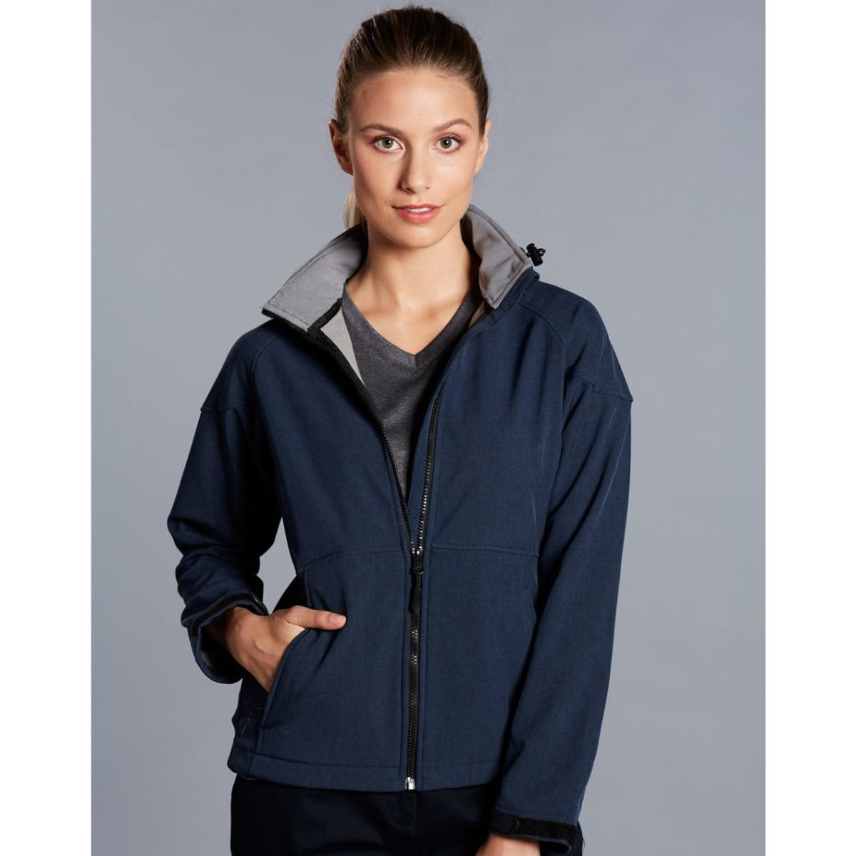 Ladies’ Softshell Full Zip Hoodie