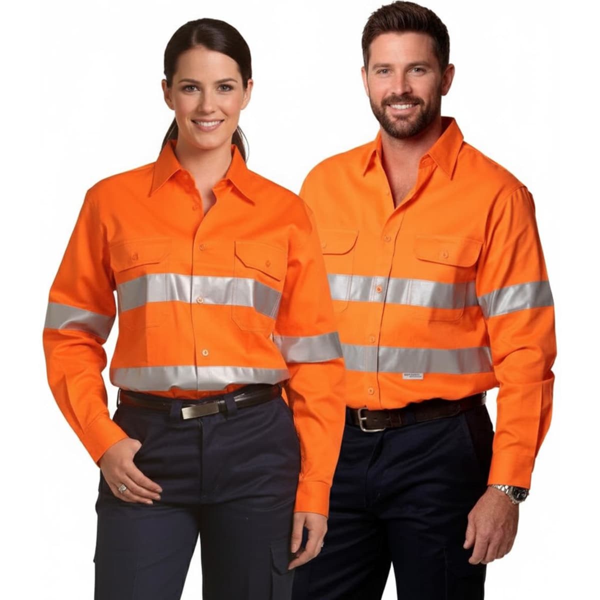 Men’s Hi-Vis L/S Drill Shirt With 3M Tapes