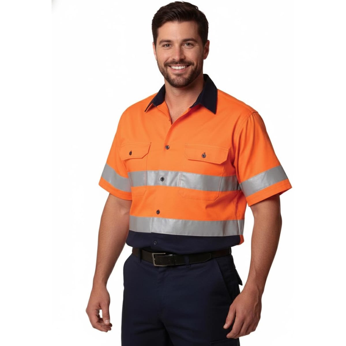 Men’s Hi-Vis Cool Breeze Safety S/S Shirt (3M Tape)