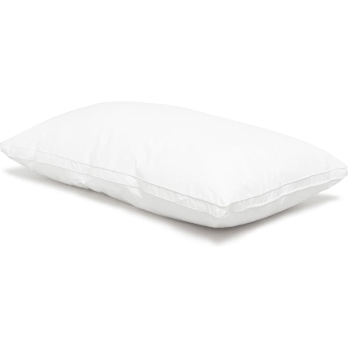 A white Microloft pillow, 1100 grams, King size, featuring a smooth and plush design.