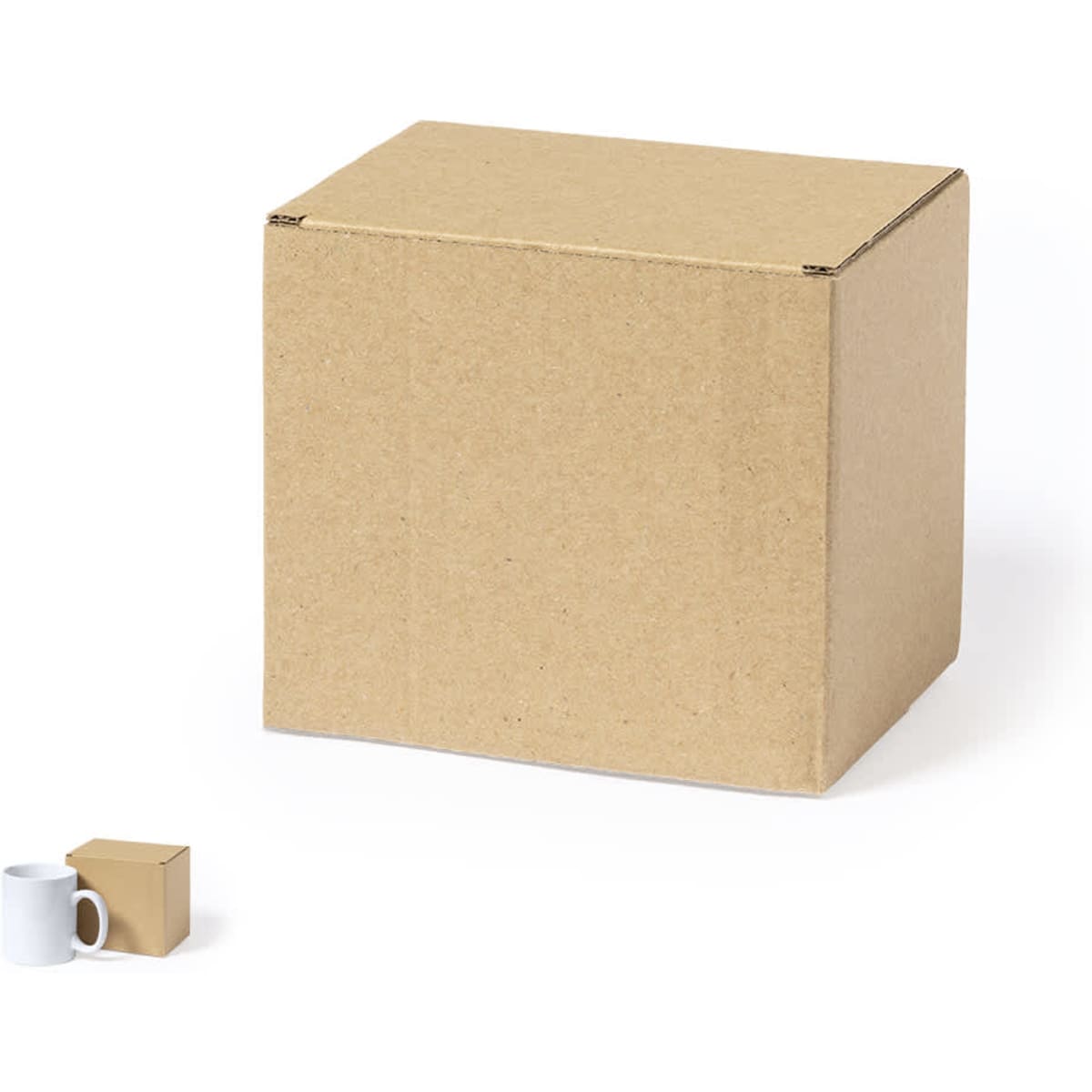 A plain brown cardboard box and a smaller box beside it, both unbranded.