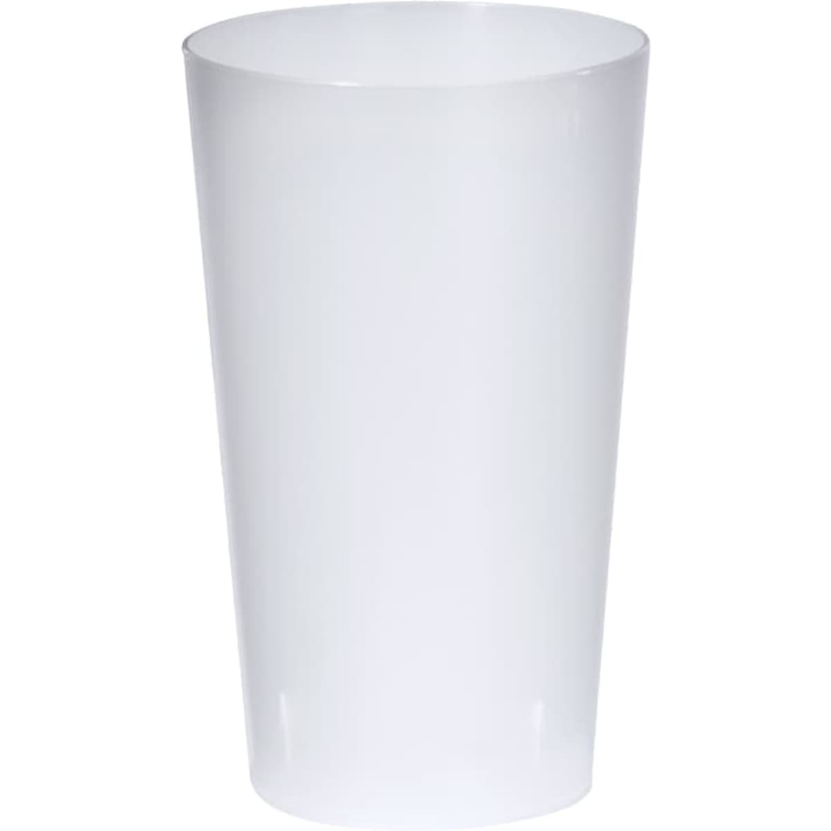 A drink bottle featuring a translucent white design, suitable for various beverages. Includes a logo.