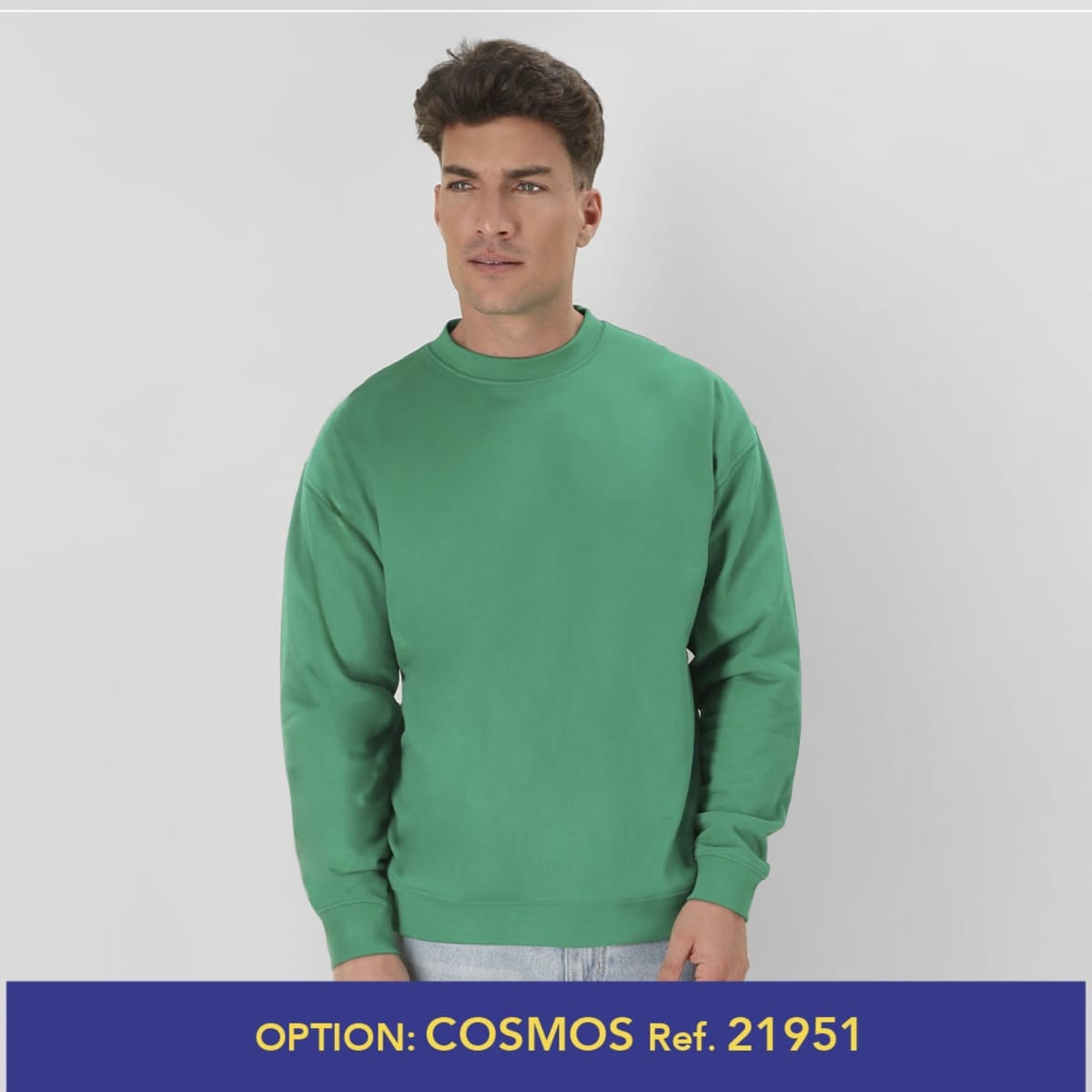 A green SWC280 hoodie featuring a logo, designed as a promotional product in the jumper category.